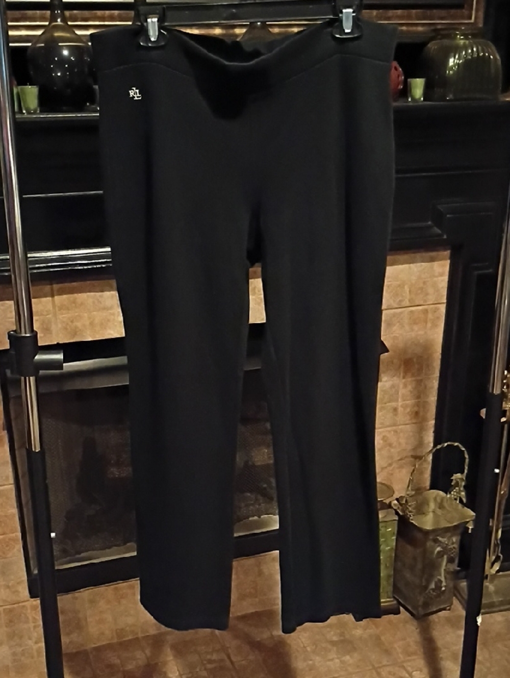 Lauren Ralph Lauren Black  Pants With Banded Waistline - Picture 6 of 7